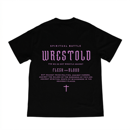 New Ephesians 6:12 Black Tee