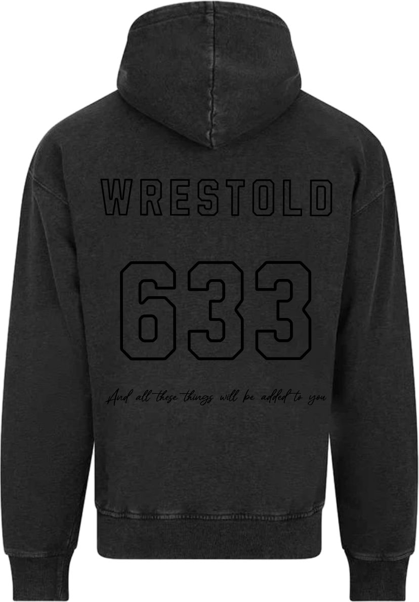 Seek First The Kingdom Hoodie acid wash / Black