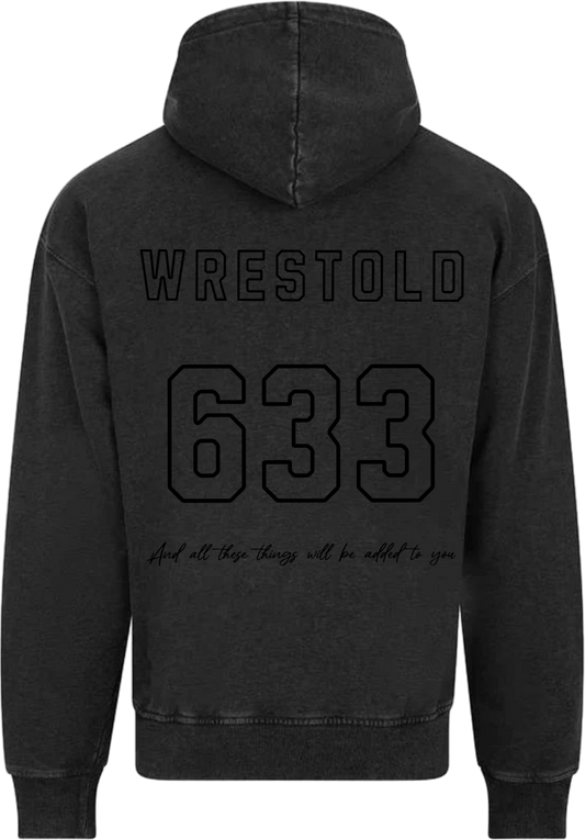 Seek First The Kingdom Hoodie acid wash / Black