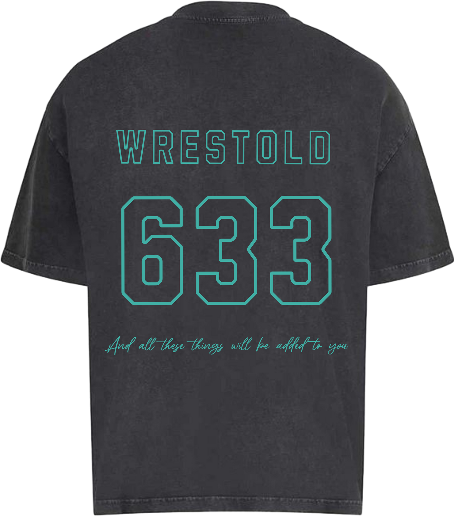 Seek First The Kingdom Acid Washed Black / Light Blue