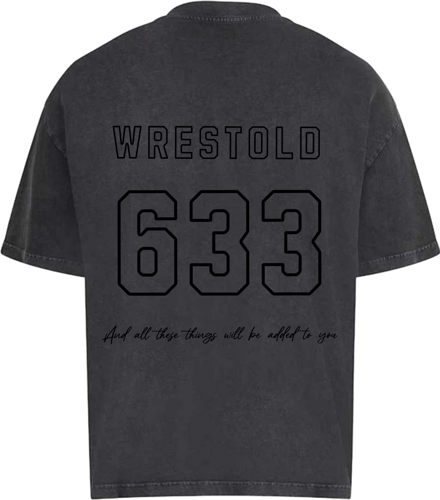Seek First The Kingdom Acid Washed Black / Dark
