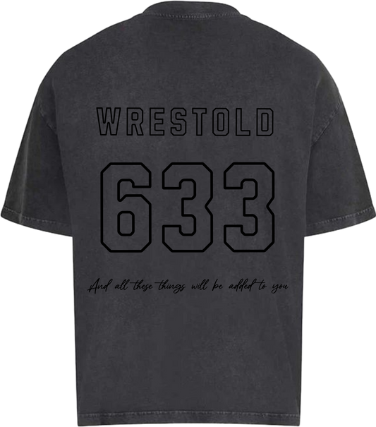 Seek First The Kingdom Acid Washed Black / Dark